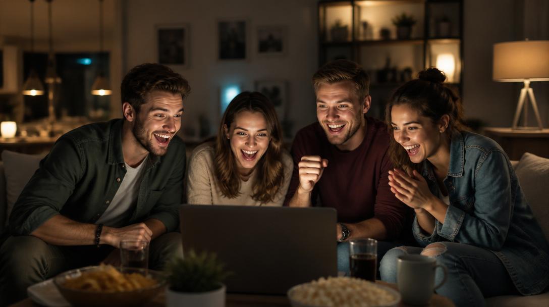 Online Quizze machen Wohnzimmer zum Spielraum