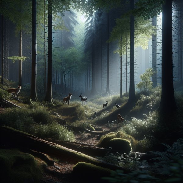 Die Schatten der Wälder: Geheimnisse europäischer Tiere