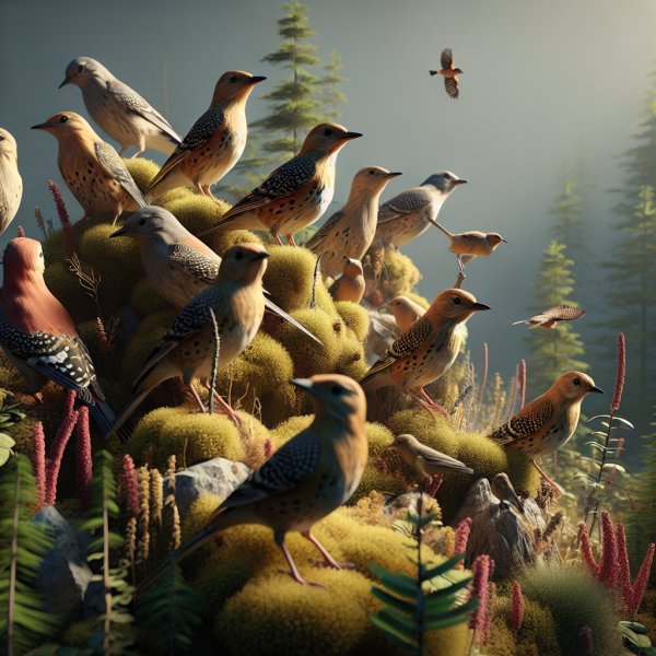 Vögel der amerikanischen Wildnis