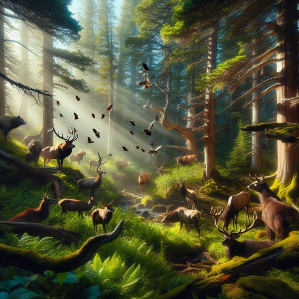 Lebensräume der amerikanischen Wildtiere