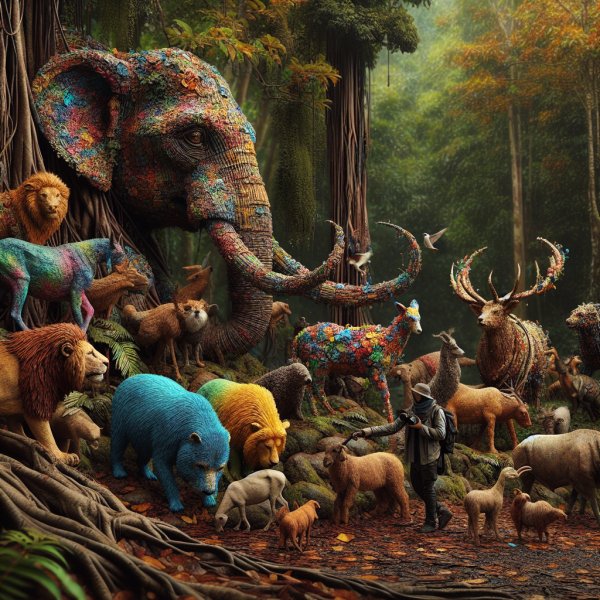 Das Geheimnis der bunten Tiere