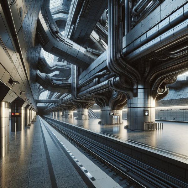 Die Architektur der modernen U-Bahn-Stationen in europäischen Metropolen