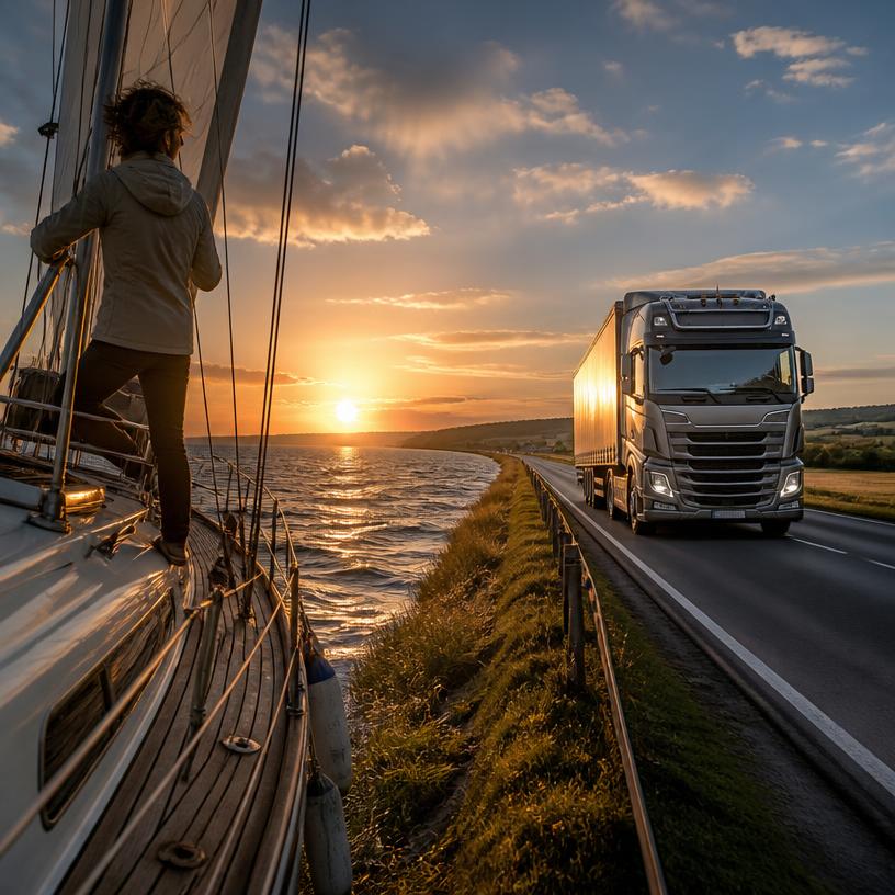 Auf hoher See und auf Landstraße