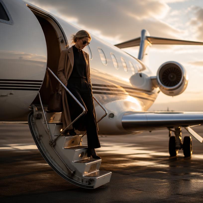 Schwebende Träume: Privatjets der Reichen und Schönen