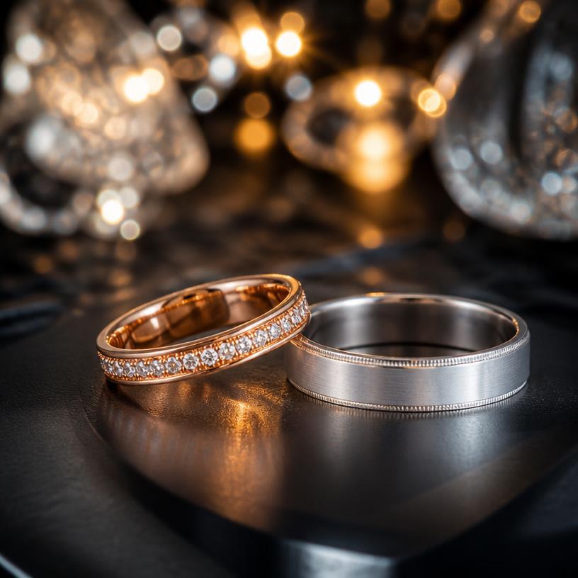 Glanz und Glamour: Roségold vs. Platin