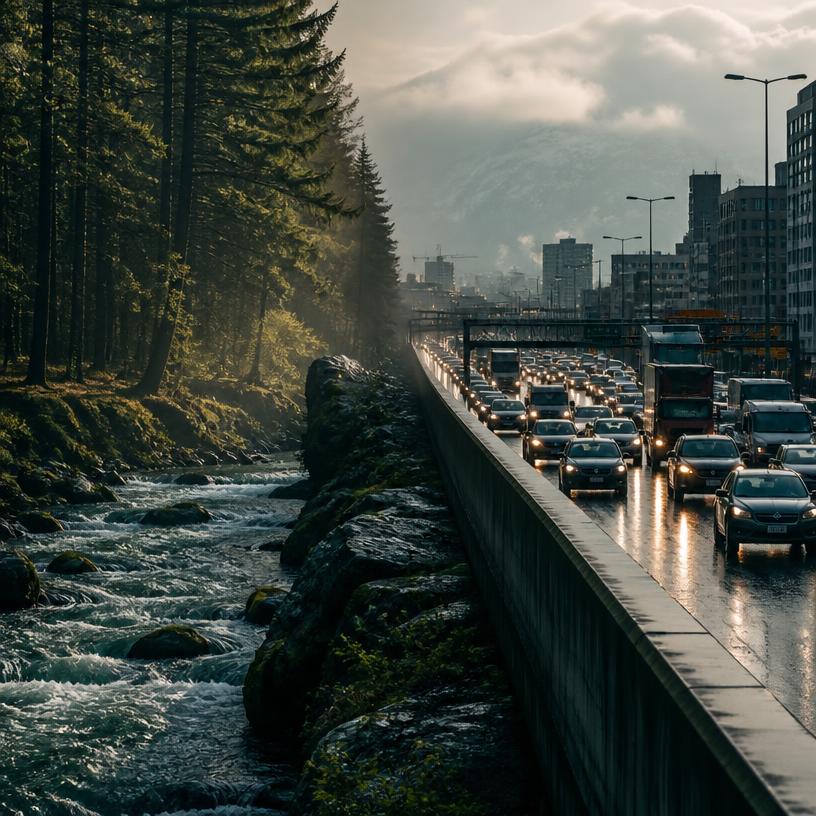 Stille der Natur vs. Lärm der Stadt