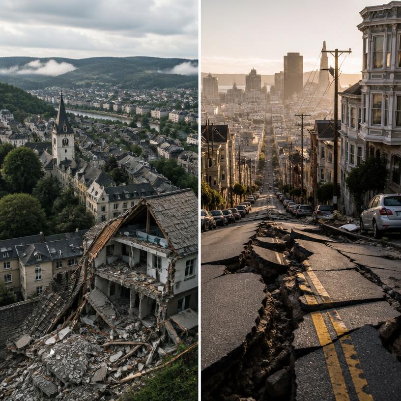Saarland vs. San Francisco: Wo ist das Beben wirklich tödlich?