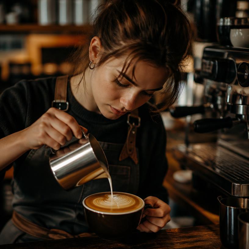 Kaffeekunst und Schaumgeflüster